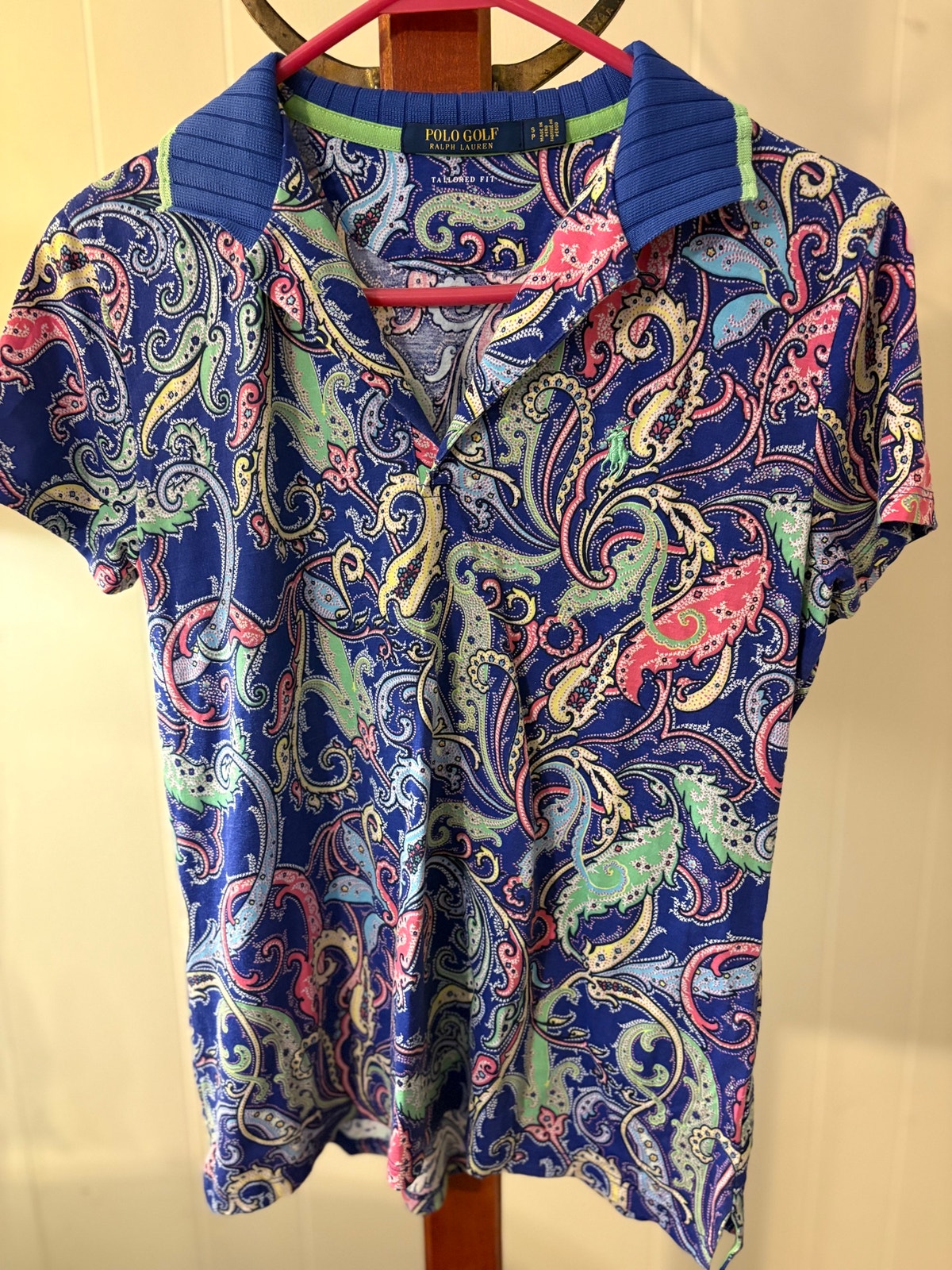 Paisley Polo By Polo Ralph Lauren Sz Sp